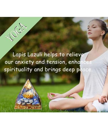 Buy Xiannvxi Lapislazuli Orgonite Pyramid - Positive Energy & Spiritual Healing Crystals for Meditation | International Shipping - Buy Online on GoSupps.com