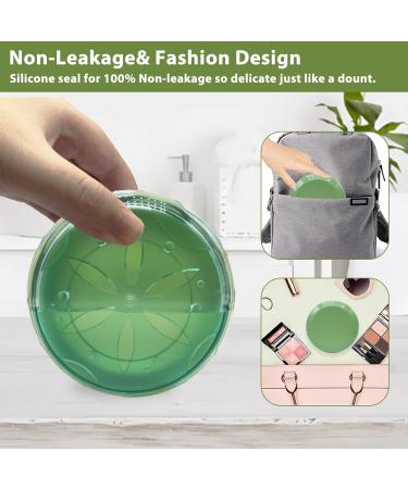 Didatool Leak-Proof Denture Storage Case - Portable & Mirror - Ideal for Travel & Daily Use (Green) - Buy Online on GoSupps.com