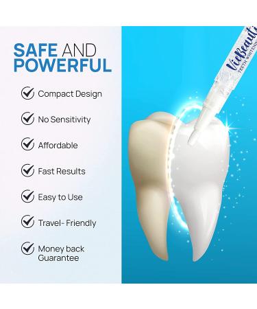 VieBeauti Teeth Whitening Pen (3 Pcs) - 30 Uses, Painless, No Sensitivity, Travel-Friendly, Natural Mint Flavor - Buy Online on GoSupps.com