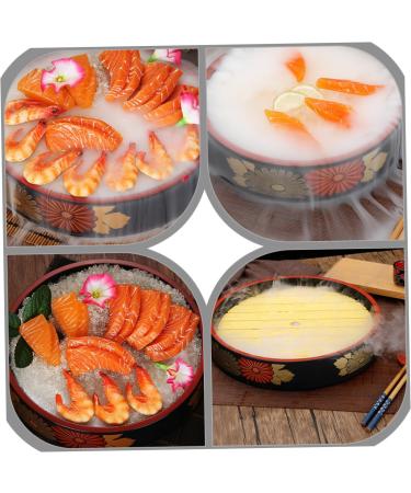 Alipis Sushi Plate Flatware Decor Molecular Cuisine Plate Ice Sashimi Storage Plate Yusheng Rice Cooker 27X27X5.5CM Assorted Color - Buy Online on GoSupps.com