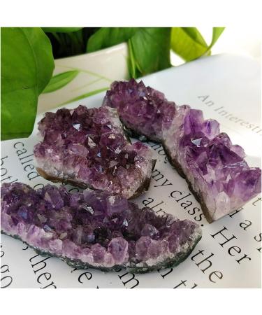 Natural Crystal Rough Popular Natural Uruguay Amethyst Cluster Original Rough Raw Purple Crystal Clusters Druse for Reiki Decoration (Size : 200g 2pc) - Buy Online on GoSupps.com