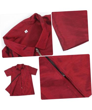 Ipetboom Hairdressing Overalls Grooming Clothes for Women Barber Apron Grooming Clothing Pet Grooming Apron Pet Grooming Work Wear Red Nylon Polyester Uniform Men and Women Modify - Buy Online on GoSupps.com