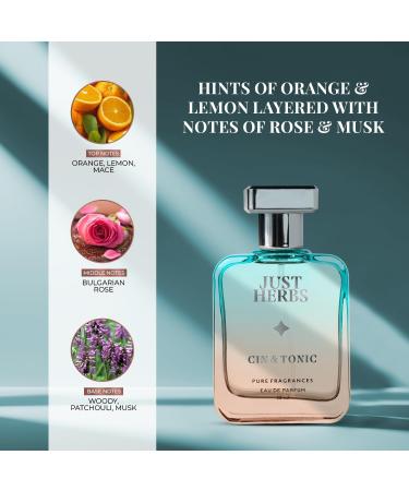 AARVVINTA CRAFT Just Herbs Energising Cin & Tonic EDP Perfume for Men Long Lasting Up to 8 Hours Pure Fragrance Eau Da Parfum Body Spray - 50 ml - Buy Online on GoSupps.com