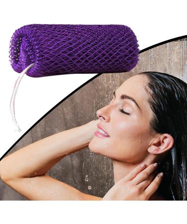 AfricanNet Skin Smoothing Scrubber Portable Body Deep Cleansing for Women Men Travel Gym Daily Care Purple - Buy Online on GoSupps.com