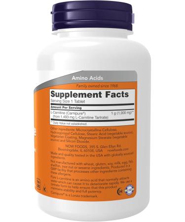 NOW Supplements Ubiquinol 100 mg High Bioavailability (The Active Form of CoQ10) 120 Softgels & Supplements L-Carnitine 1 000 mg Purest Form Amino Acid Fitness Support* 100 Tablets - Buy Online on GoSupps.com