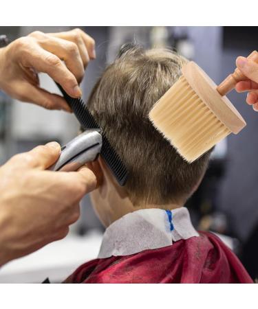 Healeved Hairdressing Bristle Brush Neck Brush Tool Salon Shave Brush Barber Brush Hard Brush for Waves Neck Duster Hair Salon Shaving Brush Manual Shaving Barber with Wood Handle - Buy Online on GoSupps.com