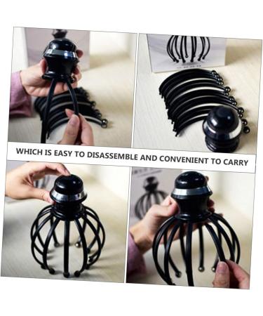 Goohochy Scalp Brush - Manual Head Massager & Scalp Scratcher 18x14.5cm - Black - Improve Hair Health & Relaxation - Perfect for All Hair Types - Buy Online on GoSupps.com