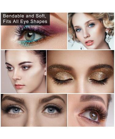 Premium 20 Pairs False Eyelashes Set - 4 Styles Natural & Cat Eye Volume Faux Mink Lashes Pack - Long Lasting & Cruelty-Free - Perfect for All Occasions - Buy Now! - Buy Online on GoSupps.com