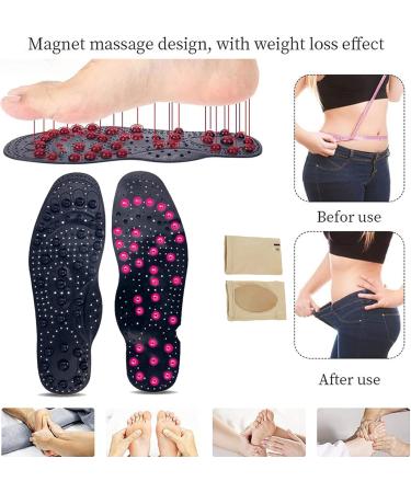 Metatarsalgia Arch Support Insoles for Plantar Fasciitis - Acupressure & Magnetic Therapy Inserts for Men & Women (S 25cm 35-40/5-8 - Buy Online on GoSupps.com