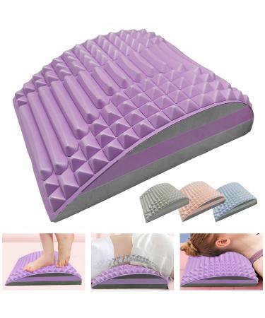 YouWoshe back extension and neck extension 2 in 1 align neck and back extensor Neubleben lumbar pillow orthopedic neck and back extensor to relieve the neck and back pain (purple) - Buy Online on GoSupps.com