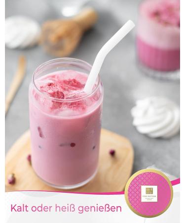 Buy TEA Uniqo Pink Matcha Powder - 100% Natural Dragon Fruit Blend for Ice Cream Lattes Shakes & Baking - Re-Lockable Can - International Shipping Available - Buy Online on GoSupps.com