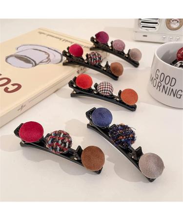 Shop Nalakey Double Retro Hair Clips - 6pcs Twist Braid Hairpins for Women & Girls | Perfect Double Pony Hairstyles - Buy Online on GoSupps.com