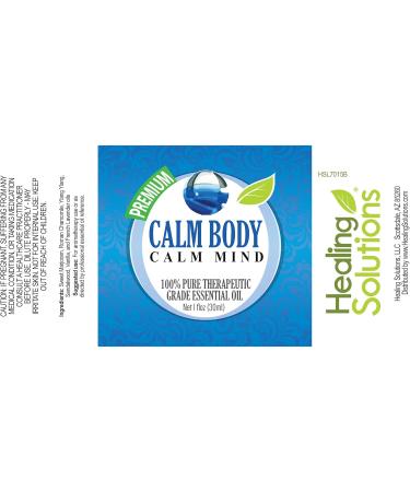 Healing Solutions Calm Body & Mind Essential Oil - 100% Pure Therapeutic Grade 30ml | Aromatherapy for Relaxation & Stress Relief - Buy Online on GoSupps.com