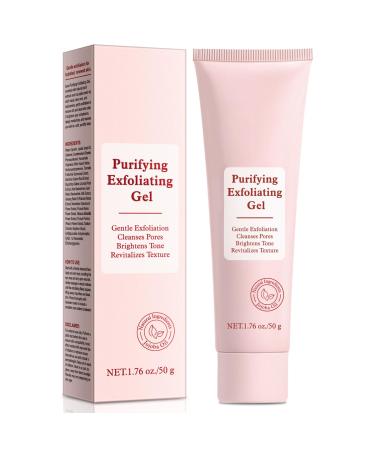 Purifying Exfoliating Gel Facial Exfoliator Cleanser Face Scrub Natural Exfoliating Gel Purifying Cream Gentle for Face Body Deep Cleansing for All Skin 1.76 Fl Oz (Pack of 1)