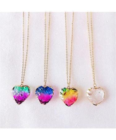 PEMXSWA Natural Quartz Crystal Moon Pendant Chakra Healing Crystal Necklace Jewelry for Women Wonderful Christmas Birthday Gift (L 1 PC) - Buy Online on GoSupps.com