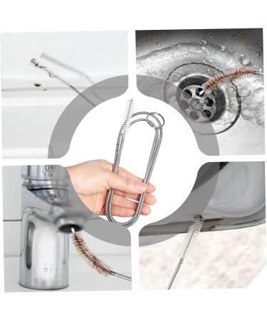 Drain Brush 2Pcs 59 Inch Flexible Drain Cleaning Brush Steel Long Pipe Cleaners Multi-Purpose Steel Pipe Cleaners for Cleaning Car Drain Fridge Drain & More - Buy Online on GoSupps.com