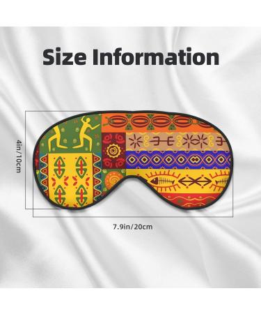 African National Patterns Eye Mask - Soft Adjustable Sleep Mask for Men & Women | Comfort & Style for Nighttime Bliss - Buy Online on GoSupps.com
