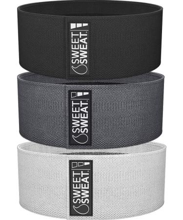 Sports Research Sweet Sweat Hip Bands Gray 3 Bands