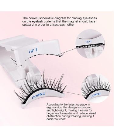 No Glue False Eyelashes False Reusable Lashes - Natural Look No Glue Needed Magnetic Beauty Accessory Effortless Application For Women & Girls - Buy Online on GoSupps.com