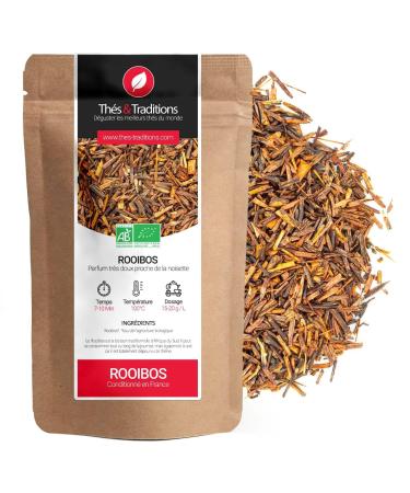 Th s & Traditions Rooibos Nature Organic | Red Tea | 100g Loose Bag | Certified Organic Farming