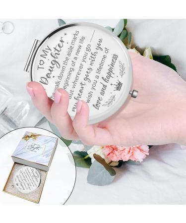Hexagram Daughter Wedding Gift - Compact Mirror from Mom and Dad | Bride Gifts for Wedding Day - Buy Online on GoSupps.com