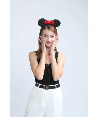 FANYITY Mickey Ears Headbands 2 Pcs Set for Party Costume - Red Black - Buy Online on GoSupps.com