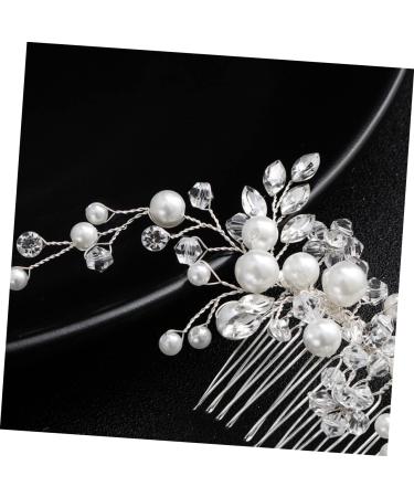 DOITOOL 1pc Pearl Comb Pearl Hair Clip Bridal Hair Comb Headwear for Women Crystal Headpiece Wedding Hair Clips Wedding Bridal Hair Accessory Bridal Combs Props The Flowers Alloy Bride - Buy Online on GoSupps.com