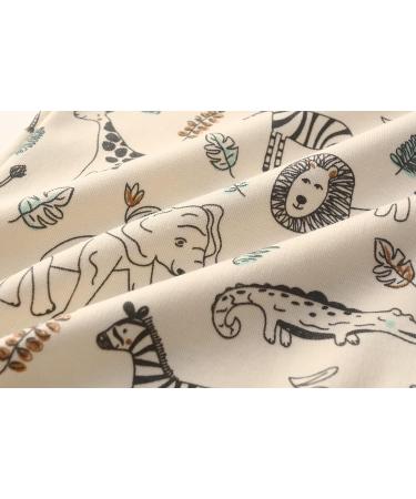 MAMIMAKA Baby Clothes Newborn Cotton Footed Pajamas 3-6 Months Long Sleeve - COLOR3 - Buy Online on GoSupps.com