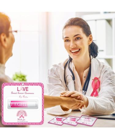 Sacubee 60 Pack Breast Cancer Awareness Lip Balms Bulk Small Pink Ribbon Thank You Lip Balms Gifts Set Breast Cancer Awareness Bulk Items Moisturizing Care Survivors Gifts for Women Men Survivors - Buy Online on GoSupps.com