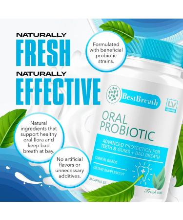 2 Pack - Best Breath - Best Breath Oral Probiotic Best Breath Probiotic Best Breath Pills BestBreath Best Breathe 60 Capsules for 2 Months Best Breath Oral Probiotics for Mounth Bad Breath. 30 Count (Pack of 2) - Buy Online on GoSupps.com