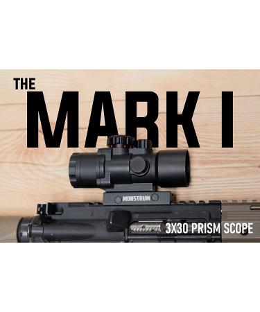 Monstrum S330P 3X Prism Scope in Black - High Quality Optics for Precision Shooting - Buy Online on GoSupps.com