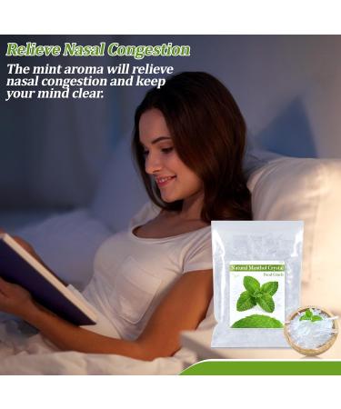 3.5oz Menthol Crystal Bulk - Food Grade Menthol Crystals Organic Mentol Cristal for Shower Steamer Aromatherapy Vapo Tablet Making Colds Restore Congestion Relief Peppermint Essential Oil Making - Buy Online on GoSupps.com