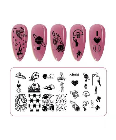 LIZIF Nail Stamping Plate Kit - Nail Stamper with 8 Art Stamp Plates, 2 Scrapers, DIY Nail Art Template - Buy Online on GoSupps.com