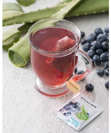 Bigelow Radiate Beauty Blueberry Aloe Herbal Tea - Caffeine Free, 18 Count (Pack of 6) - 108 Total Bags - Buy Online on GoSupps.com