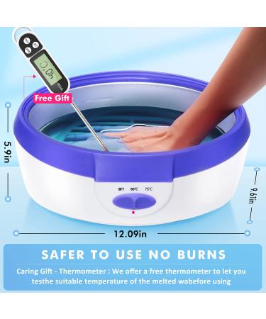 Ejiubas Paraffin Wax Machine - Quick Heating Moisturizing Kit with 2.2 lb Wax, Mitts & Gloves for Hands & Feet - Buy Online on GoSupps.com