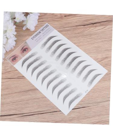 FOMIYES 6 Pcs 3d Eyebrow Stickers Natural Eyebrow Sticker Eyebrow Transfer Stickers Template Water Proof 6d - Buy Online on GoSupps.com