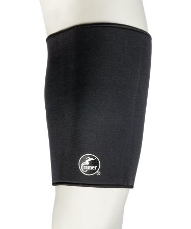 Cramer Neoprene Thigh Compression Sleeve | Best Thigh Support for Running & Recovery | Compression Leg Sleeves in Black (Medium/Large - Buy Online on GoSupps.com
