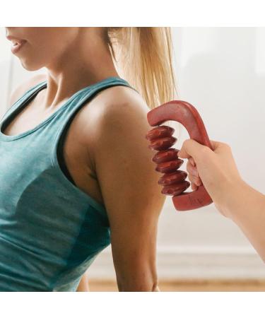 Healvian Wooden Roller Massager | Enhance Blood Circulation & Relaxation | International Shipping - Buy Online on GoSupps.com