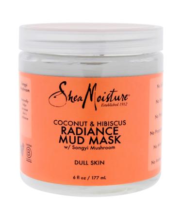 Shea Moisture Coconut & Hibiscus Radiance Mud Mask for Unisex  Dull Skin  6 Ounce 6 Fl Oz (Pack of 1) - Buy Online on GoSupps.com