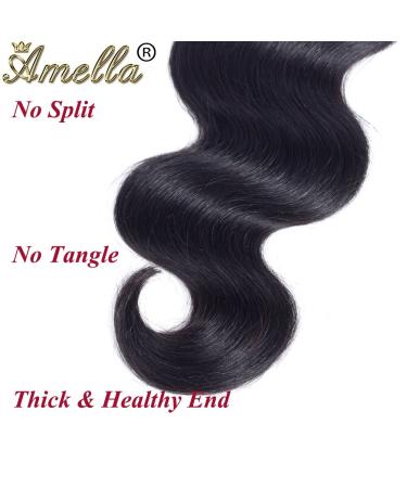 Amella Hair 8A Brazilian Virgin Body Wave 16 Inch Human Hair Extension Bundle - Buy Online on GoSupps.com
