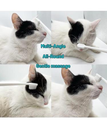 Emmeliestella Cat Head Brush - Silicone Bristles for Gentle Cleaning of Cat Acne & Eye Discharge - Set of 2 - Buy Online on GoSupps.com