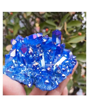 Natural Crystal Rough Crystal Cluster Natural Aura Angel Quartz Cluster Titanium Gemstone Cluster Reiki Decoration