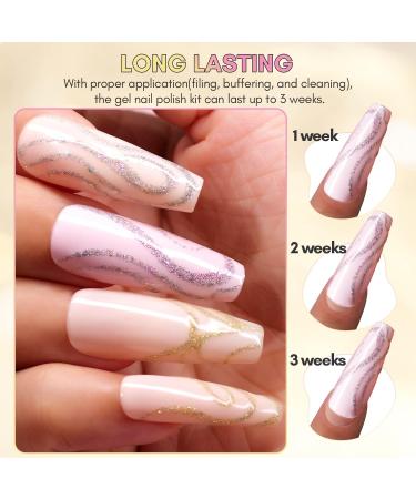 Makartt Liner Gel Nail Polish 2 Colors Glitter Silver Golden Gel Nail Art Paint Soak Off UV Curing Built in Thin Nail Brush DIY Art Design Home & Nail Salon Manicure Drawing Kit 2 Colors Glitter Collection 8 ml-(Pack of Two) - Buy Online on GoSupps.com