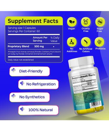 TASTE THE SWEET SPOT Probiotics for Women & Men 2-Pack with Pineapple pH Support 60 Capsules Each - Buy Online on GoSupps.com