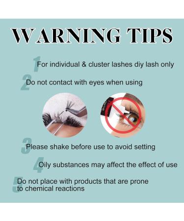 Cluster Lash Glue for Beginners - 3-5S Fast Drying Long Lasting Waterproof Eyelash Extension Glue (5ml) - Perfect for DIY Self Application - Buy Online on GoSupps.com