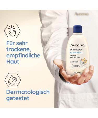 Aveeno Skin Relief - Detergente Olio Bagno e Doccia 500ml - Buy Online on GoSupps.com