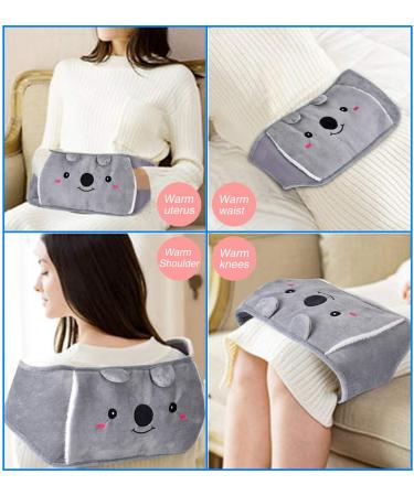 Queta Hot Water Bottle 1000ml - Thick Rubber Heat Bottle with Soft Plush Cover for Waist Abdomen Hands Shoulders & Neck Warmer - Ideal for International Shipping - Buy Online on GoSupps.com