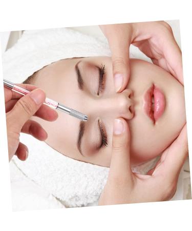 Healeved 10pcs Crystal Eyebrow Pencil Microblade Needle Holder Dual End Microblading Pens Makeup Gadgets Abs - Buy Online on GoSupps.com