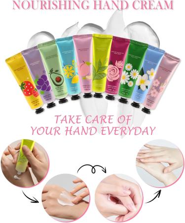 Upgrade Mini Hand Cream Gift Set-10Pcs Small Scented Hand Lotion for Dry Cracked Working Hands Natural Plant Fragrance Travel Size Bulk Hand Lotion Baby Bridal Shower Wedding Favors Gift for Women Adult 30 g (Pack of 1) - Buy Online on GoSupps.com