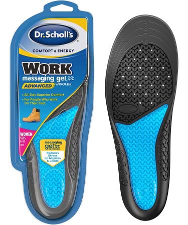 Dr. Scholl's Work Insoles All-Day Shock Absorption and Reinforced Arch Support That Fits in Work Boots and More (for Women's 6-10)